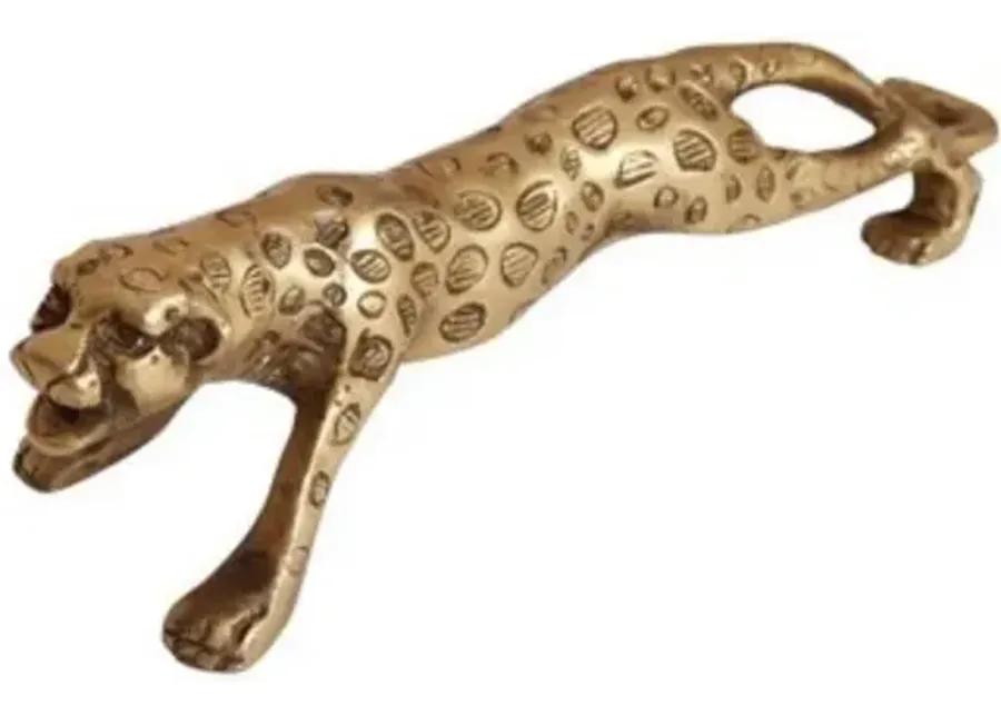 Brass Leopard Figure