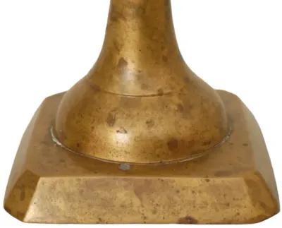 Traditional Brass Candlestick Holders - Gold