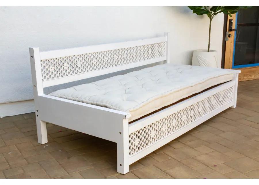 Moroccan Floral Large Lounge Daybed - Comfortable, Sturdy