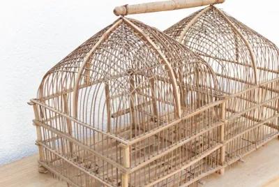 Anglo-Indian Bamboo Birdcage - Handcrafted