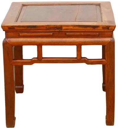 Vintage Hardwood Chinese End Table