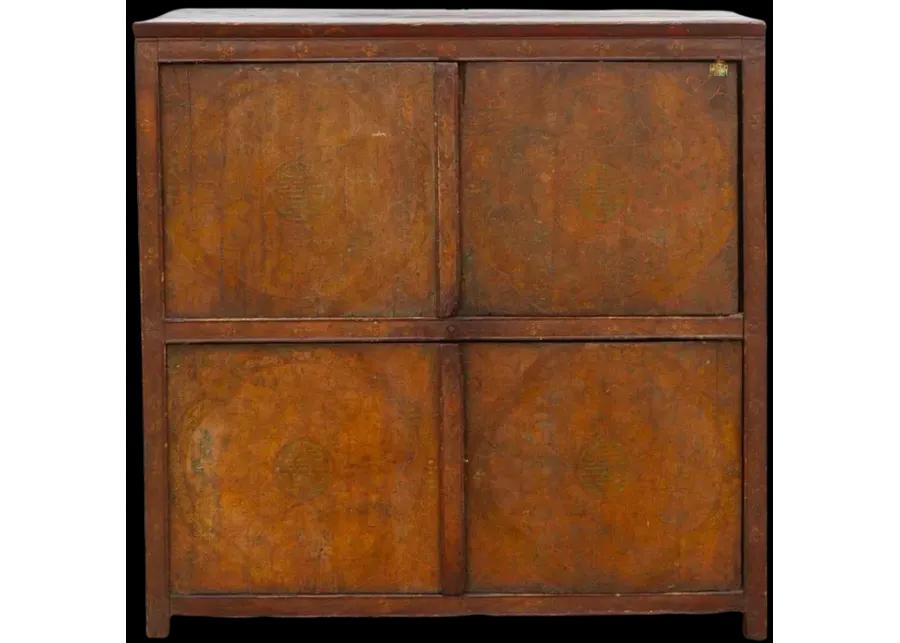 18th Century Painted Tibetan Cabinet - Brown