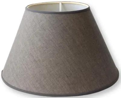 Vintage Grey Linen Lampshade - Handcrafted