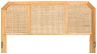 Bamboo & Wicker King Size Headboard - Brown