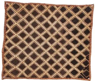 Cacao African Kuba Cloth Panel