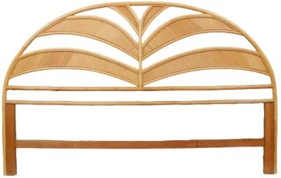 Arched Bamboo King Size Headboard - Brown