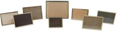 Vintage Brass Photo Frames - Set of 8 - Gold