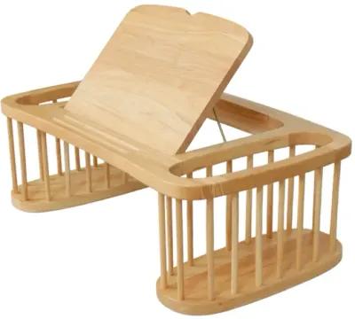 Pine Bed Tray with Desk - Brown