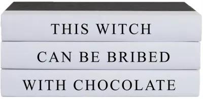 This Witch Quote Book Stack - White