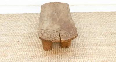 Antique African "D" Ends Coffee Table