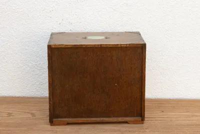 Small Vintage Multi-Drawer Elm Chest