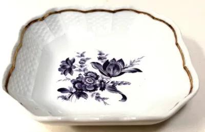 Ginori Italian Porcelain Tulip Tray - blue