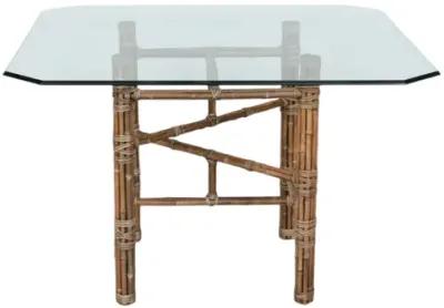 McGuire Bamboo & Glass Dining Table