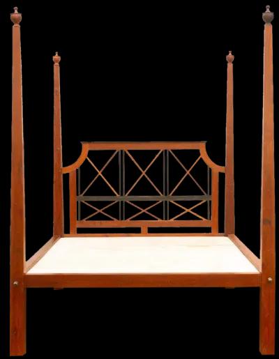 Jak & Ebony Colonial Poster Queen Bed - Handcrafted