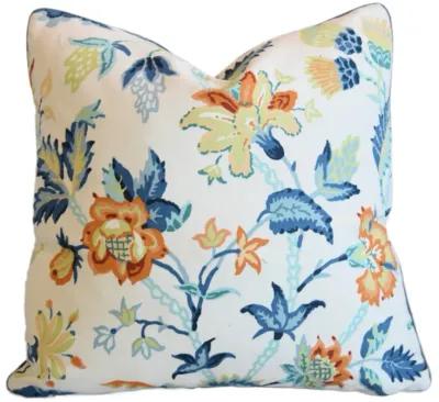 Schumacher Alana Floral Vine Pillow