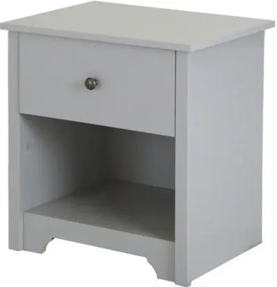 Vito Soft Gray 1-Drawer Nightstand - South Shore