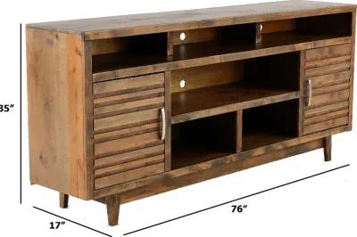 Avondale Charcoal Brown 76" TV Stand