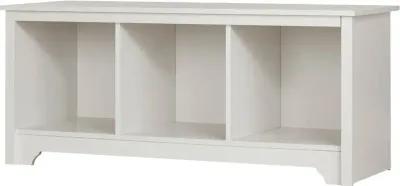 Vito White Cubby Storage Bench - South Shore