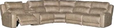 Dazzle Taupe 6 Piece Power Reclining Sectional