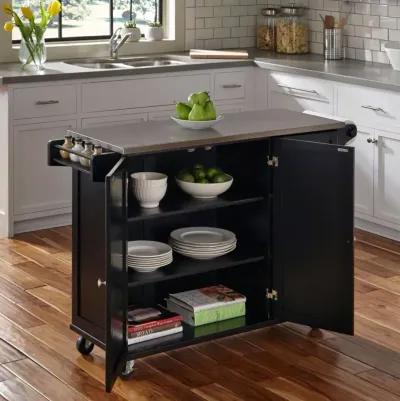 Black Stainless Top Kitchen Cart - Liberty