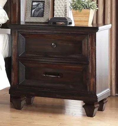 Sevilla Walnut Brown Nightstand