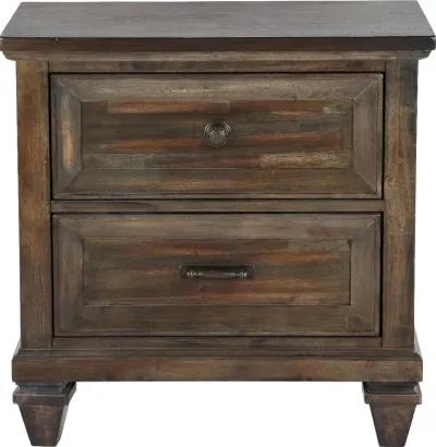 Sevilla Walnut Brown Nightstand