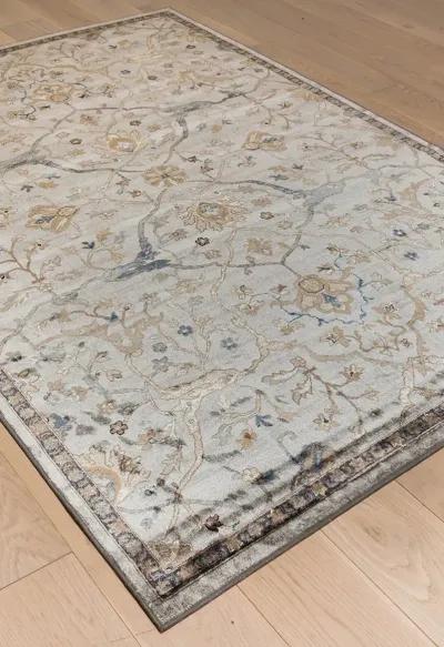 Sonoma 8 x 11 Traditional Ivory and Blue Rug