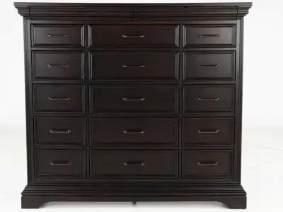 Caldwell Dark Brown Large Chest of Drawers