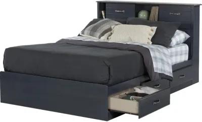 Ulysses Blue Full 3-Drawer Mates Bed - South Shore