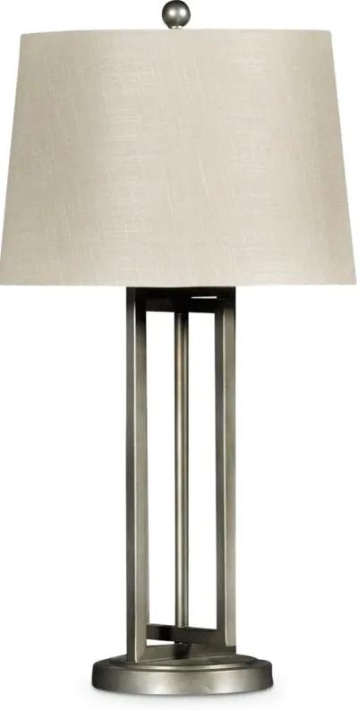 Dark Silver Metal Table Lamp