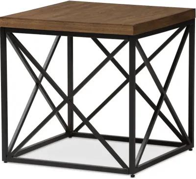 Vintage Industrial End Table - Holden