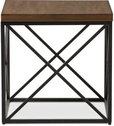 Vintage Industrial End Table - Holden