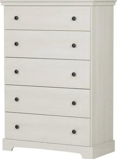 Avilla Winter Oak 5-Drawer Chest - South Shore