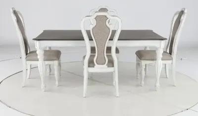 Magnolia Manor Antique White 5 Piece Dining Set