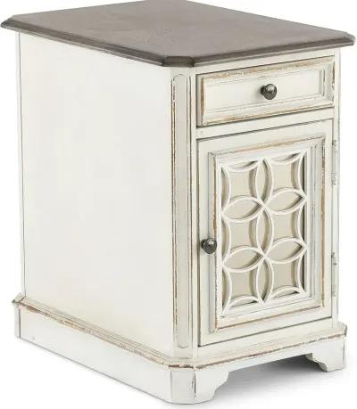 Magnolia Manor Antique White Side Table