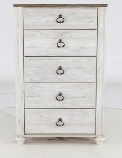 Millhaven Whitewash Chest of Drawers