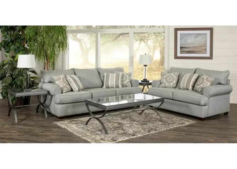 Alison Blue-Gray 7-Piece Living Room Set