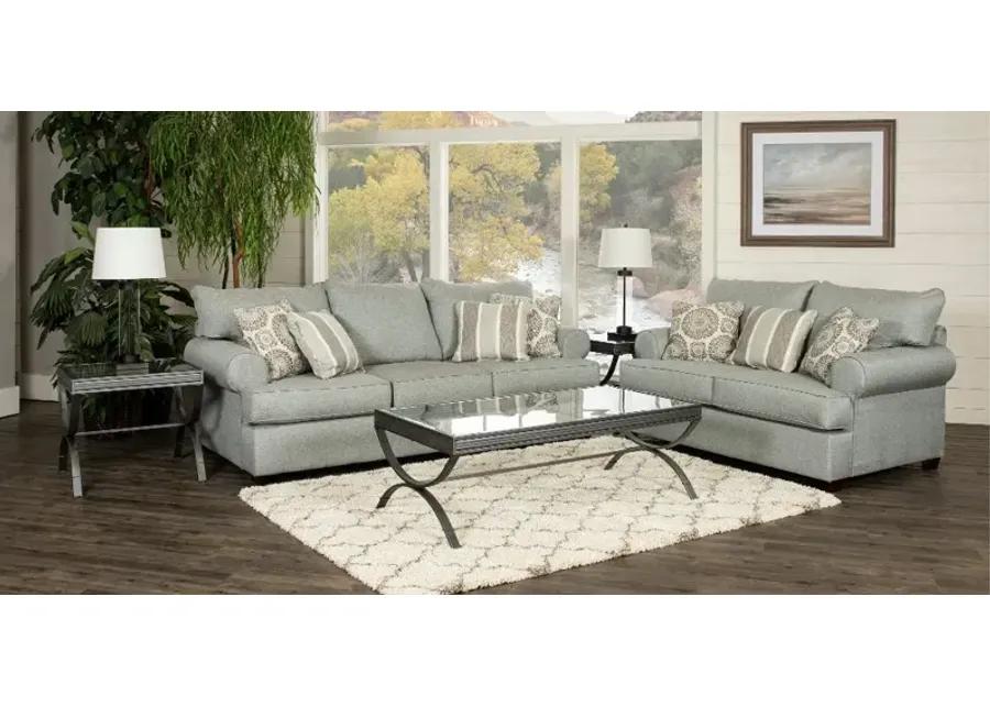 Alison Blue-Gray 7-Piece Living Room Set