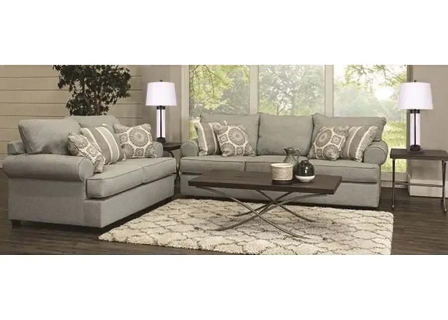 Alison Blue-Gray 7-Piece Living Room Set