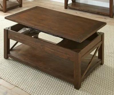 Lenka Mocha Brown Lift Top Coffee Table