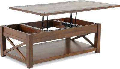 Lenka Mocha Brown Lift Top Coffee Table