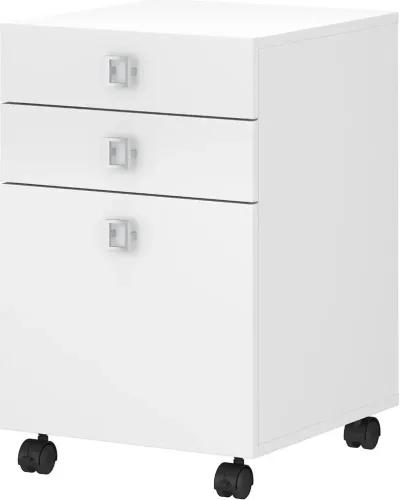 Eco White 3 Drawer File Cabinet - Bush Furniture