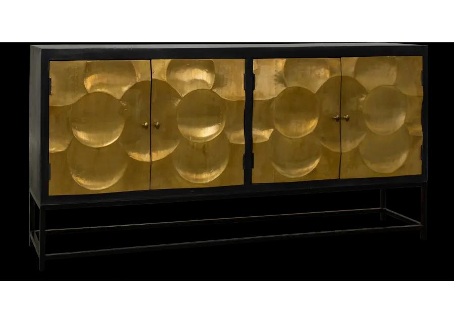 Capiz Black and Gold Dining Room Sideboard