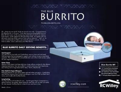 Blue Burrito Visco Gel Memory Foam Full Mattress