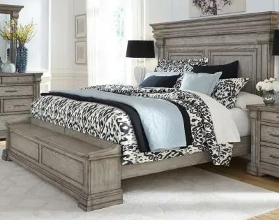 Madison Ridge Gray Queen Storage Bed