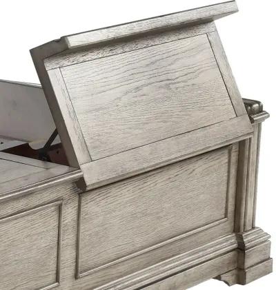 Madison Ridge Gray Queen Storage Bed