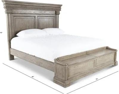 Madison Ridge Gray Queen Storage Bed