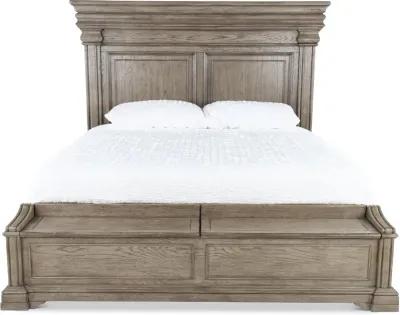 Madison Ridge Gray Queen Storage Bed