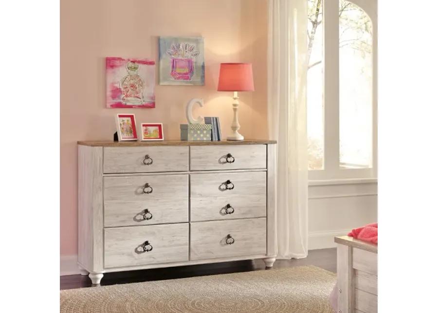 Millhaven Whitewash Youth Dresser