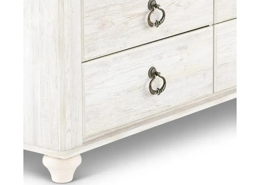 Millhaven Whitewash Youth Dresser